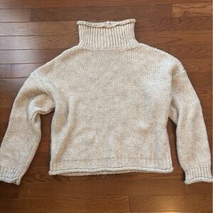 Anthropologie chunky turtleneck sweater size xs